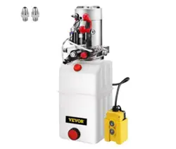 VEVOR HYDRAULIC POWER UNIT 6 QUART HYDRAULIC PUMP DOUBLE ACTING DC12V HYDRAULIC 