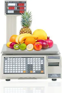 VEVOR ELECTRONIC PRICE COMPUTING SCALE 66 LB DIGITAL DELI WEIGHT SCALES LCD