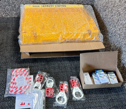 LOCKOUT TAGOUT STATION DEVICES LOCK OUT TAG OUT BOARD YELLOW