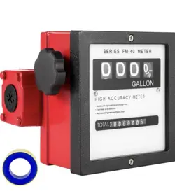 FUEL FLOW METER 6-40 GPM BRAND NEW IN SEALED BOX, VEVOR, MECHANICAL