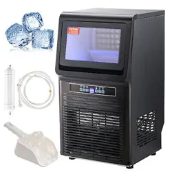 VEVOR 70LBS/24H COMMERCIAL ICE MAKER UNDER COUNTER FREESTANDING ICE CUBE MACHINE