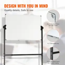 DOUBLE-SIDED MOBILE WHITEBOARD