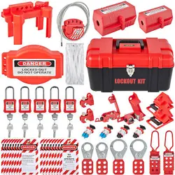 43PCS LOCKOUT TAGOUT