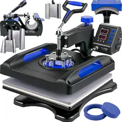 HEAT PRESS MACHINE SUBLIMATION MACHINE BLUE T-SHIRT HEAT PRESS