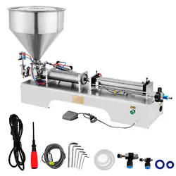 100-1000ML LIQUID AND PASTE FILLING MACHINE WITH 40L HOPPER PNEUMATIC FILLER CE