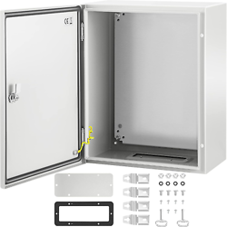 VEVOR NEMA STEEL ENCLOSURE, 20 X 16 X 10'' NEMA 4X STEEL ELECTRICAL BOX, IP66 &