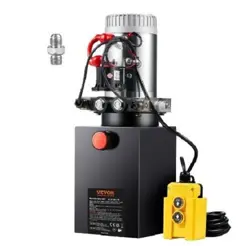 VEVOR HYDRAULIC PUMP 10 QUART DOUBLE ACTING DUMP TRAILER PUMP POWER UNIT DC 12V