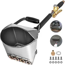 4 JET CEMENT MORTAR SPRAYER HOPPER STUCCO SPRAY GUN PNEUMATIC CONCRETE SPRAYER