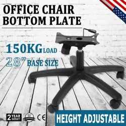 OFFICE CHAIR BASE 28 INCH SWIVEL CHAIR BASE HEAVY DUTY 350 POUNDS REPLACEMENT