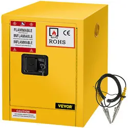 11 GALLON FIREPROOF SAFETY STORAGE WELDED CABINET BIN FOR FLAMMABLE LIQUID-ROHS