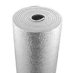 VEVOR DOUBLE REFLECTIVE INSULATION ROLL FOAM RADIANT BARRIER 48 IN X 25 FT 15MM