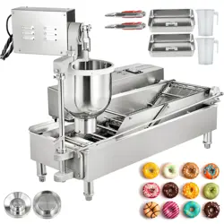 VEVOR 2 ROWS 6KW COMMERCIAL AUTOMATIC DONUT MAKER DOUGHNUT MAKING MACHINE