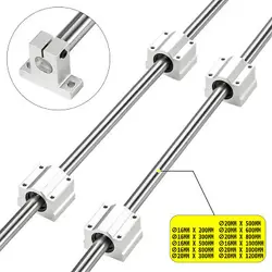 OPTICAL AXIS OD16MM/20MM LINEAR SHAFT GUIDE ROD W/ BEARING BLOCK & GUIDE SUPPORT