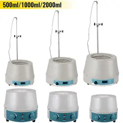 500ML 1000ML 2000ML HEATING MANTLE MAGNETIC STIRRER PT100 450℃ DIGITAL W/HOLDER