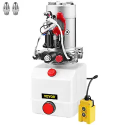 4 QUART DOUBLE ACTING HYDRAULIC PUMP DC 12V FOR LIFTING PLATFORM 2.1HP 1.1CC
