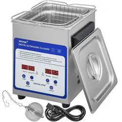 VEVOR DIGITAL ULTRASONIC CLEANER 2L ULTRASONIC CLEANING MACHINE 40KHZ SONIC CLEA