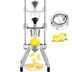VEVOR 4-SECTION COMMERCIAL EASY WEDGER STAINLESS STEEL BLADE FRUIT LIME SLICER,