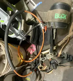 BUCKINGHAM CLIMBING SPIKES WITH BIG BUCK PADS/VEVOR FLIPLINE