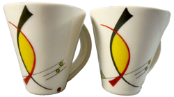 COFFEE MUGS ABSTRACT