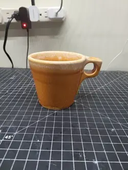 POTTERY ORANGE DRIP
