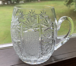 CUT CRYSTAL HANDLED