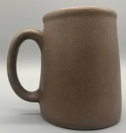 VINTAGE BENNINGTON VERMONT POTTERY MATTE BROWN S1 MUG CUP TANKARD