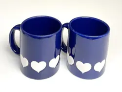 MUGS WHITE HEARTS