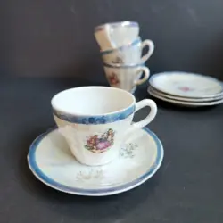 DEMITASSE TEACUPS AND