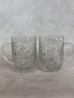 VINTAGE PRINCESS HOUSE CRYSTAL MUGS
