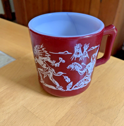 CUP INDIANS CANOE