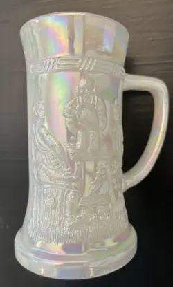 GLASS IRIDESCENT WHITE