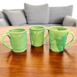 THROWN COFFEE MUGS