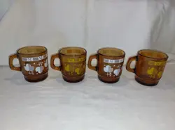 AMBER GLASS STACKABLE
