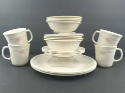 20 PC CORELLE ENGLISH BREAKFAST VINTAGE DINNER BREAD PLATES SOUP CEREAL BOWL MUG
