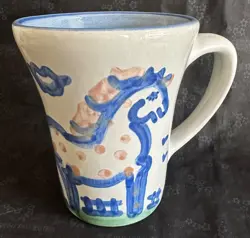 1 HADLEY STONEWARE ORIGINAL HORSE DESIGN COFFEE/TEA MUG