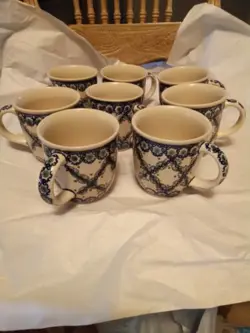 POTTERY COFFEE MUGS.