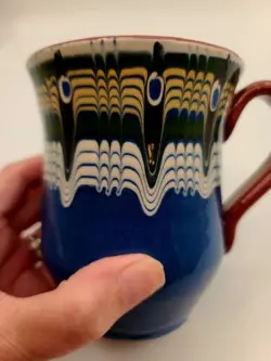 REDWARE POTTERY MUG