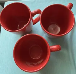 BRIGHT RED MUGS
