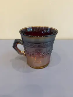 AMBERINA CARNIVAL GLASS