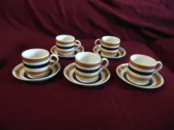 MUG SAUCER BROWN