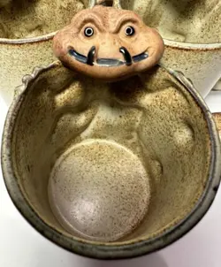 GLAZED STONEWARE MUGS