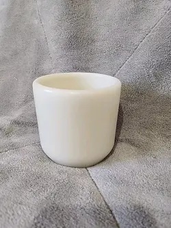 VTG WWII ERA US NAVY CORNING WATCHMAN NO HANDLE HANDWARMER WHITE COFFEE MUG