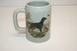 VINTAGE GORDON SETTER MUG STEIN MCCOY USA POTTERY 6395 HUNTING DOG SERIES