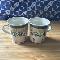 PAIR POLISH POTTERY
