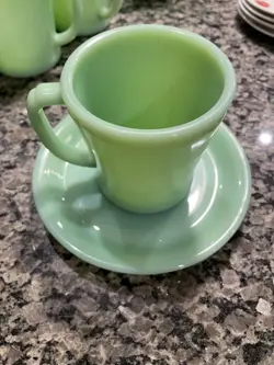 JADEITE HANDLE CUPS
