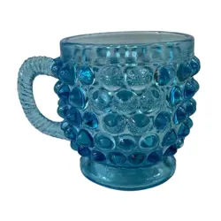 BLUE HOBNAIL GLASS
