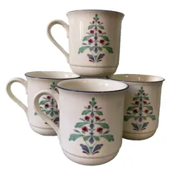 BLUE CHRISTMAS MUGS