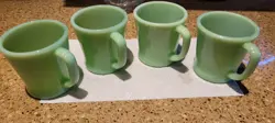 VINTAGE FIRE KING JADEITE COFFEE MUGS