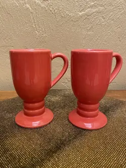 FOOTED PEDESTAL ORANGE