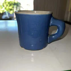 VINTAGE UHL POTTERY HUNTINGBURG, IND. STONEWARE MUG 3.5